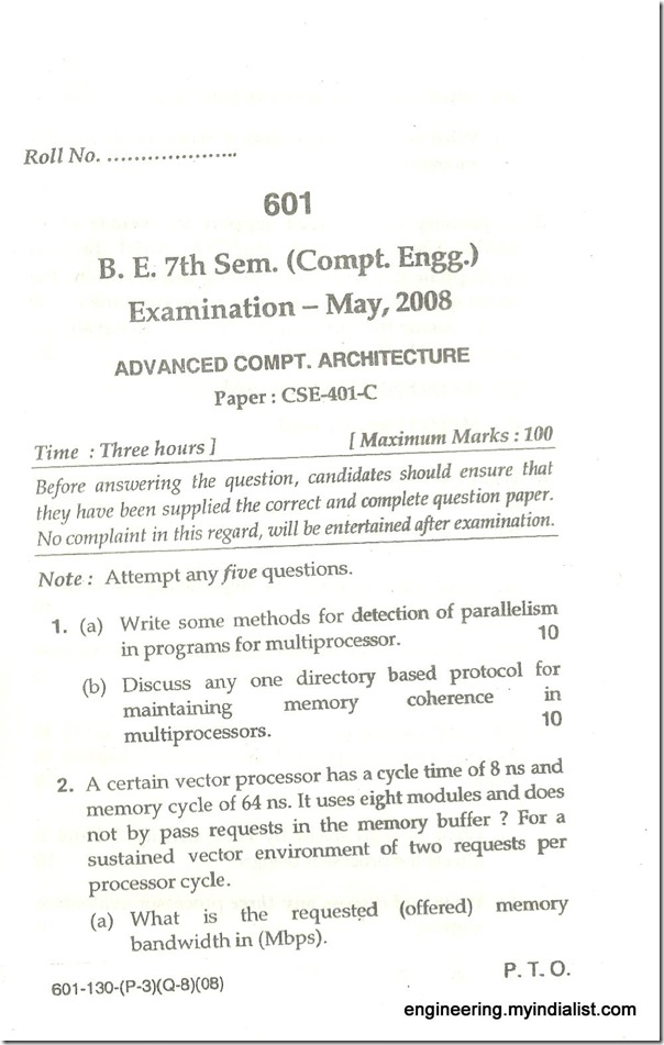 QUESTION PAPER 006