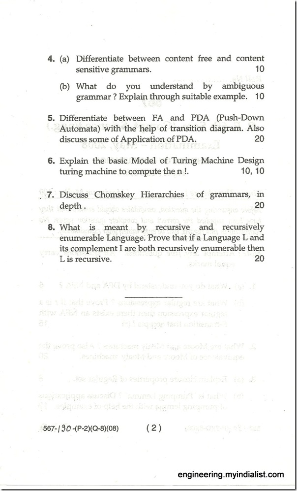 QUESTION PAPER 025