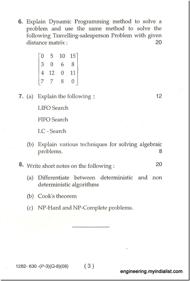 QUESTION PAPER 029-1