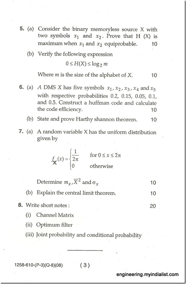 QUESTION PAPER 031-1