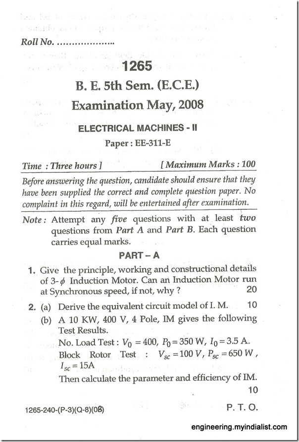 QUESTION PAPER 032