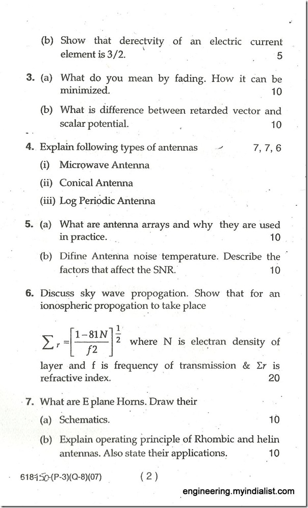 QUESTION PAPER 041