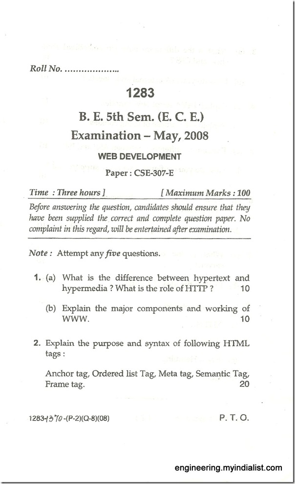 QUESTION PAPER